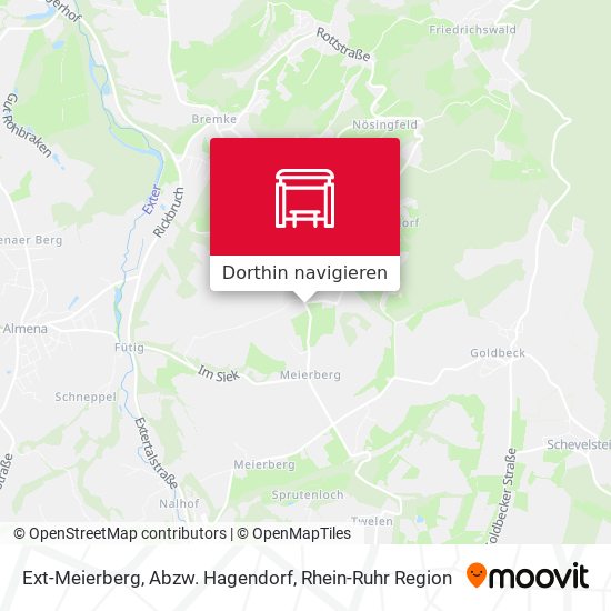 Ext-Meierberg, Abzw. Hagendorf Karte