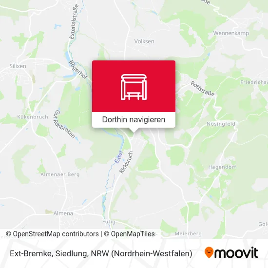 Ext-Bremke, Siedlung Karte