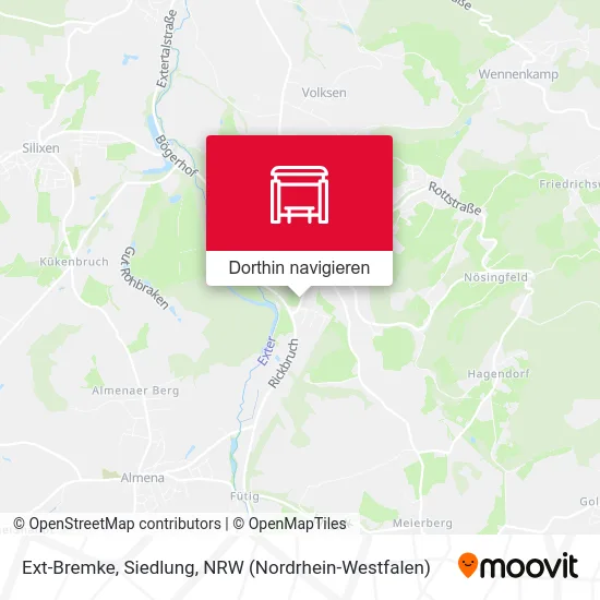 Ext-Bremke, Siedlung Karte