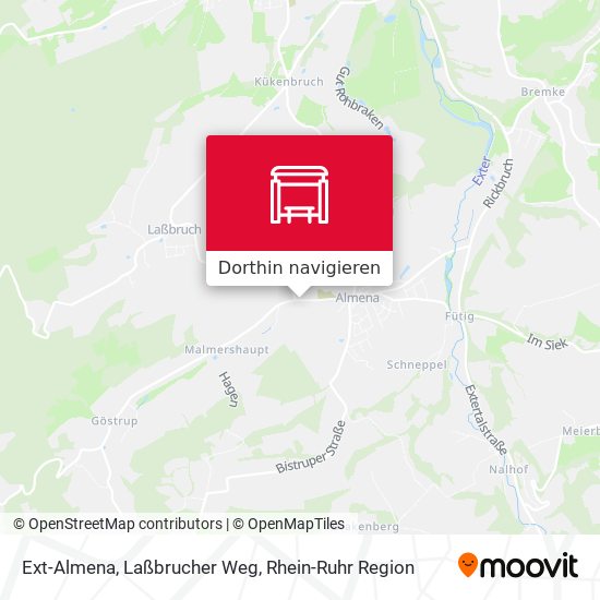 Ext-Almena, Laßbrucher Weg Karte