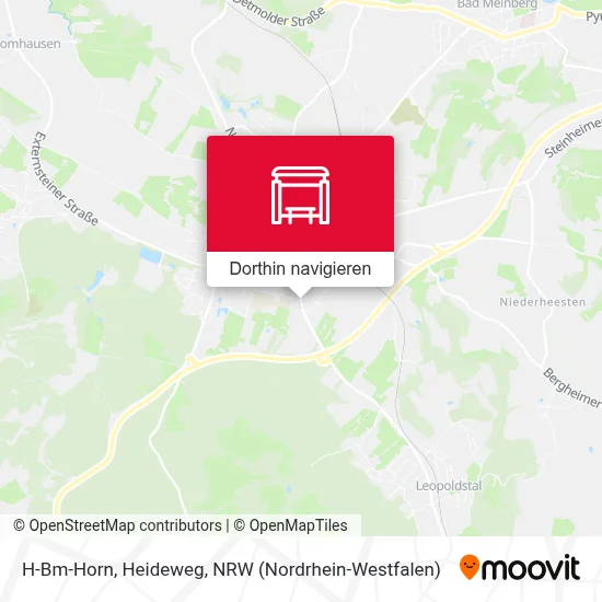 H-Bm-Horn, Heideweg Karte