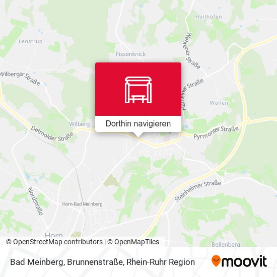 Bad Meinberg, Brunnenstraße Karte