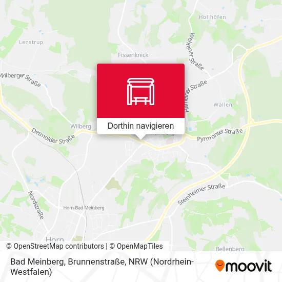 Bad Meinberg, Brunnenstraße Karte