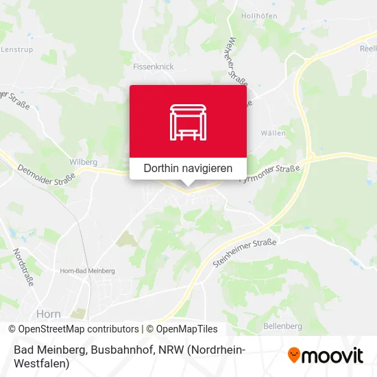 Bad Meinberg, Busbahnhof Karte