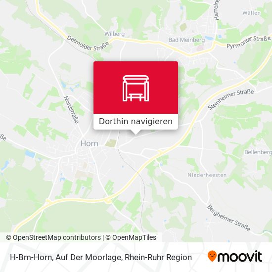 H-Bm-Horn, Auf Der Moorlage Karte