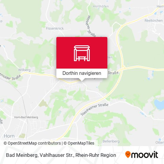 Bad Meinberg, Vahlhauser Str. Karte