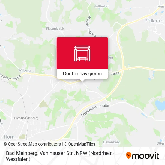 Bad Meinberg, Vahlhauser Str. Karte