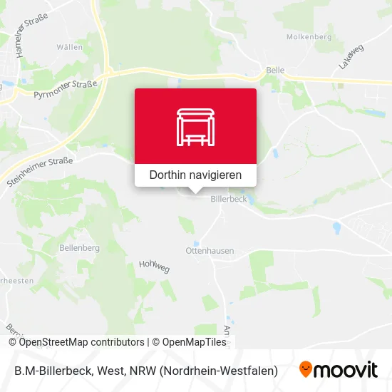 B.M-Billerbeck, West Karte