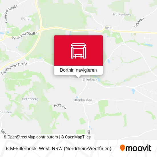 B.M-Billerbeck, West Karte