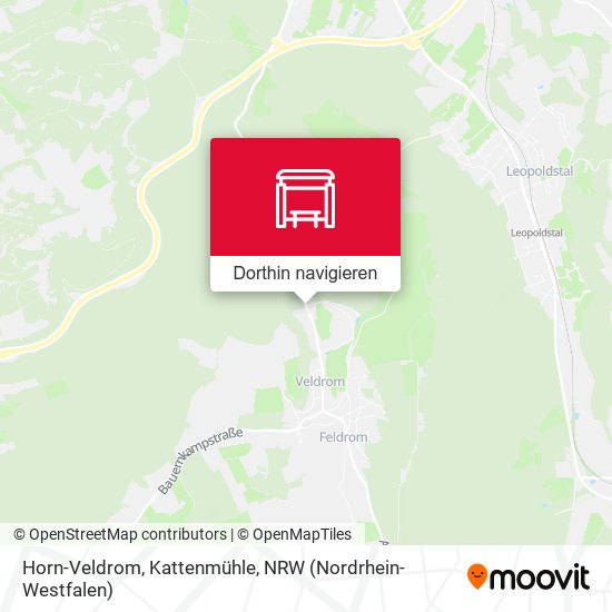Horn-Veldrom, Kattenmühle Karte