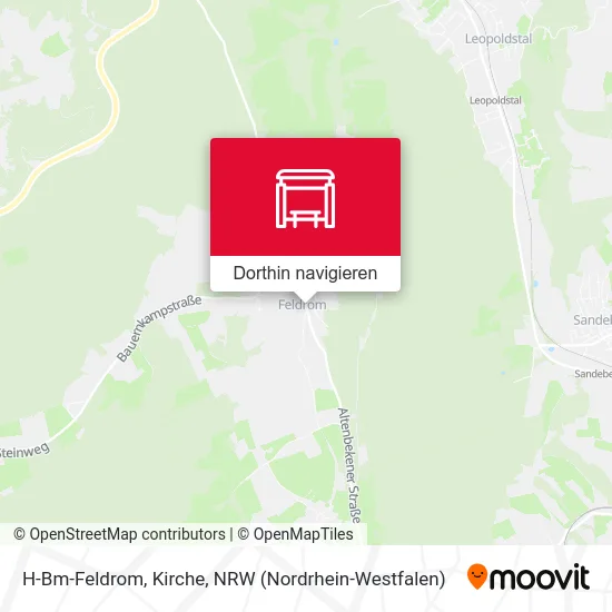 H-Bm-Feldrom, Kirche Karte