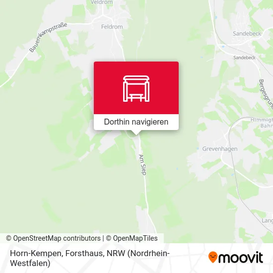 Horn-Kempen, Forsthaus Karte