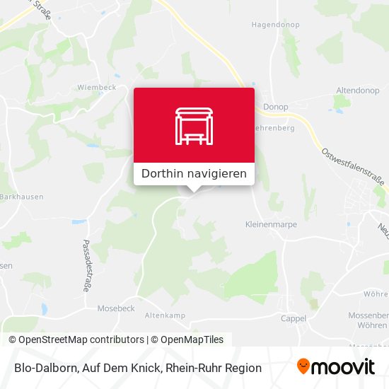 Blo-Dalborn, Auf Dem Knick Karte