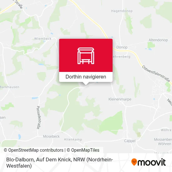 Blo-Dalborn, Auf Dem Knick Karte