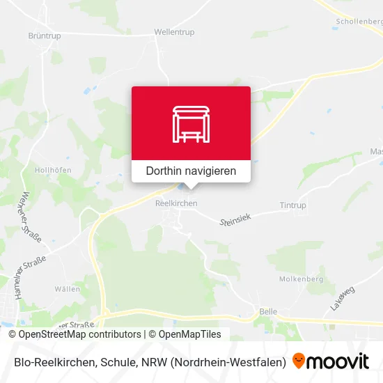 Blo-Reelkirchen, Schule Karte