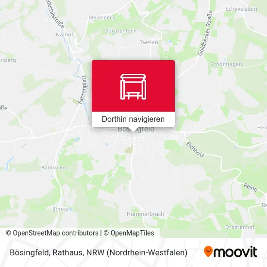 Bösingfeld, Rathaus Karte