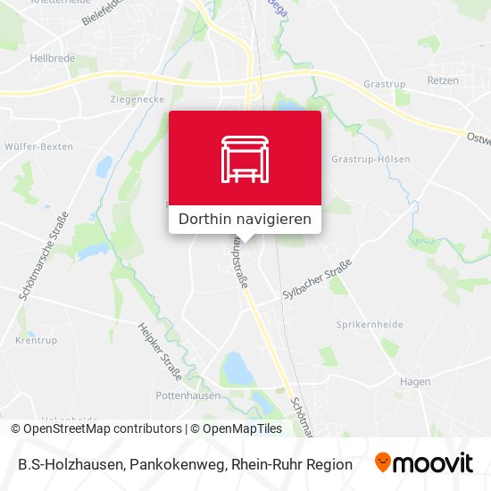 B.S-Holzhausen, Pankokenweg Karte