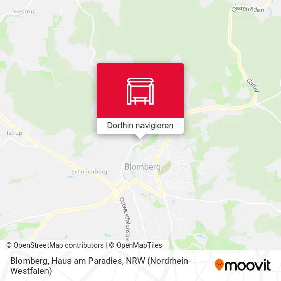 Blomberg, Haus am Paradies Karte