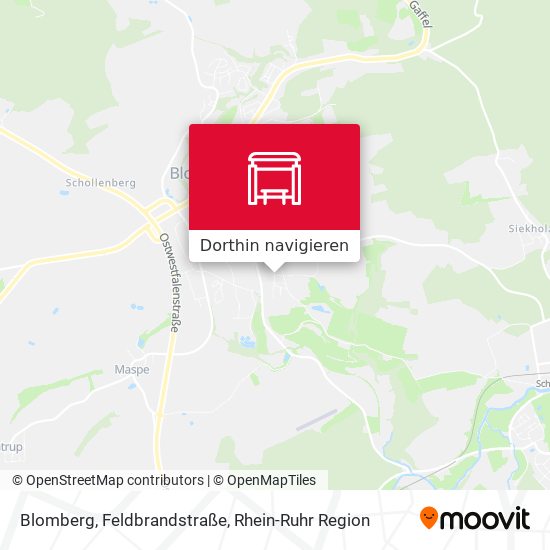 Blomberg, Feldbrandstraße Karte