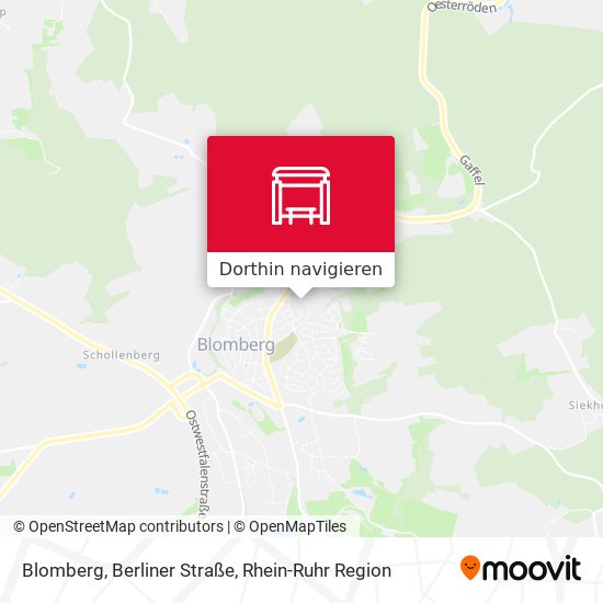 Blomberg, Berliner Straße Karte