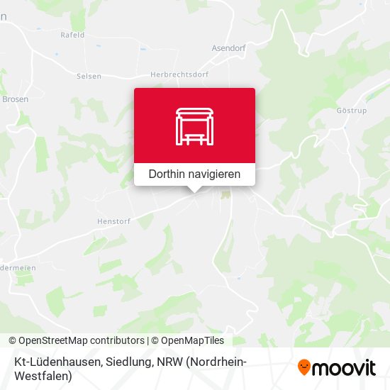 Kt-Lüdenhausen, Siedlung Karte