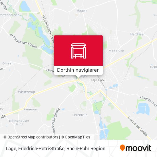 Lage, Friedrich-Petri-Straße Karte