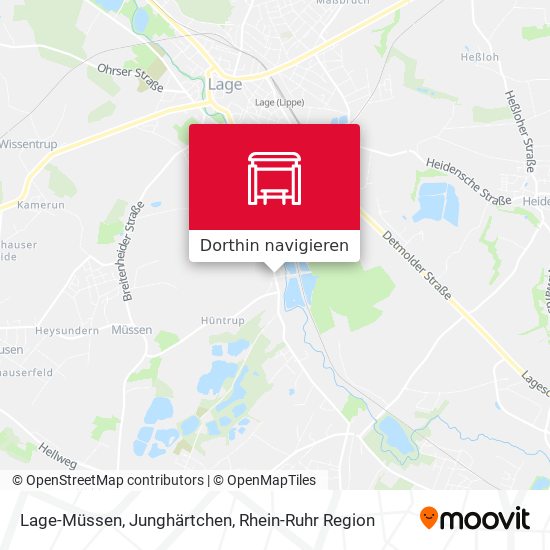 Lage-Müssen, Junghärtchen Karte