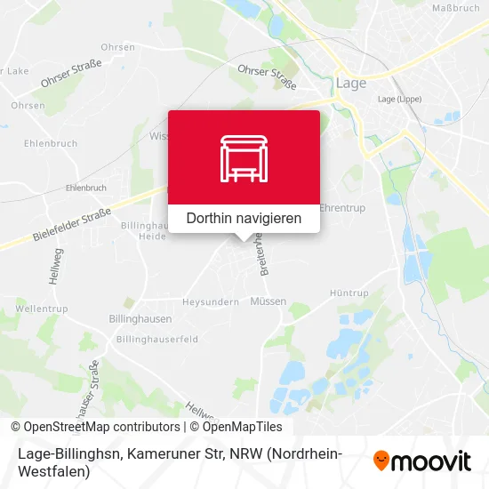 Lage-Billinghsn, Kameruner Str Karte