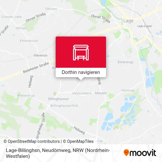 Lage-Billinghsn, Neudörnweg Karte