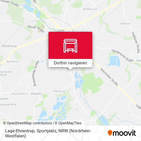 Lage-Ehrentrup, Sportplatz Karte