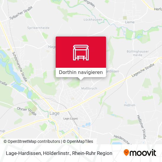 Lage-Hardissen, Hölderlinstr. Karte