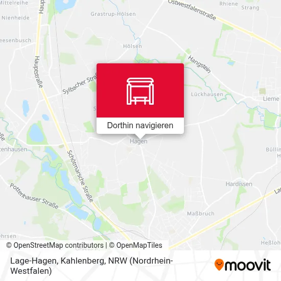 Lage-Hagen, Kahlenberg Karte