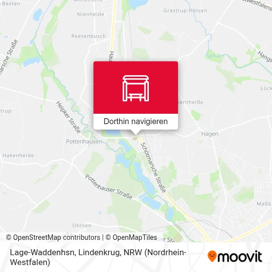 Lage-Waddenhsn, Lindenkrug Karte