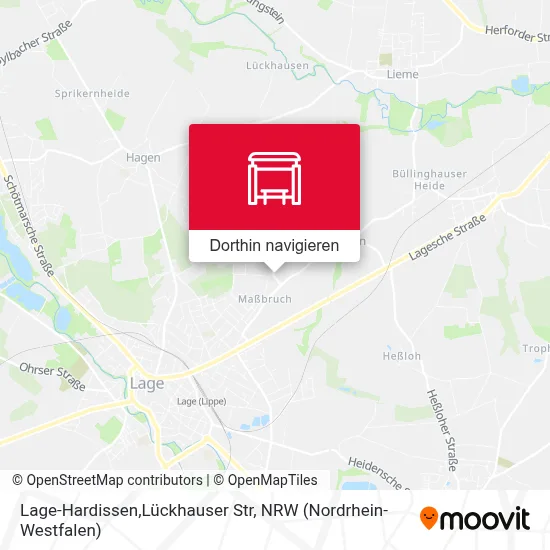 Lage-Hardissen,Lückhauser Str Karte