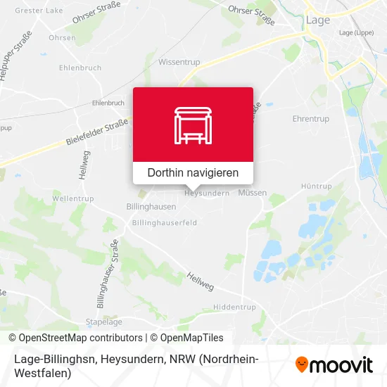 Lage-Billinghsn, Heysundern Karte