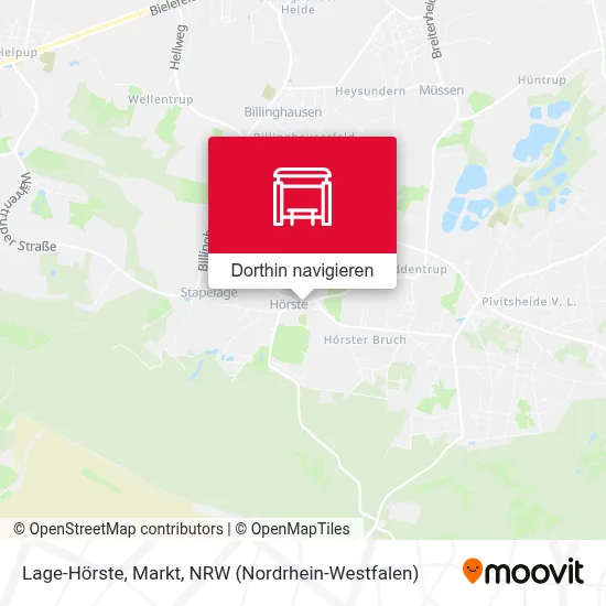 Lage-Hörste, Markt Karte