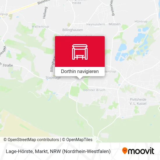 Lage-Hörste, Markt Karte