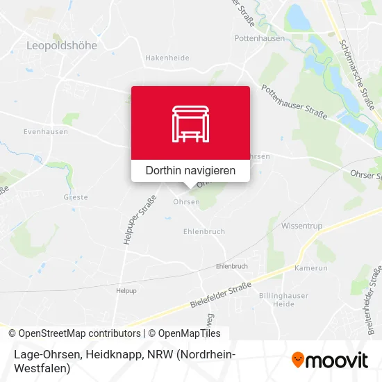 Lage-Ohrsen, Heidknapp Karte