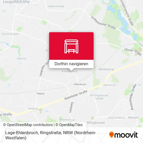 Lage-Ehlenbruch, Ringstraße Karte