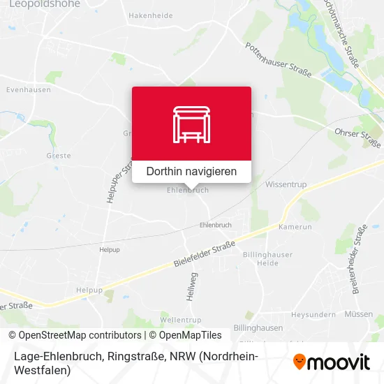 Lage-Ehlenbruch, Ringstraße Karte