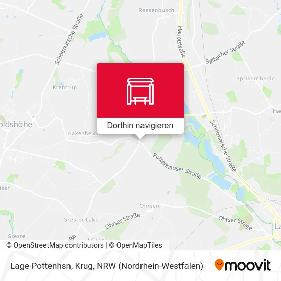 Lage-Pottenhsn, Krug Karte