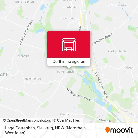 Lage-Pottenhsn, Siekkrug Karte