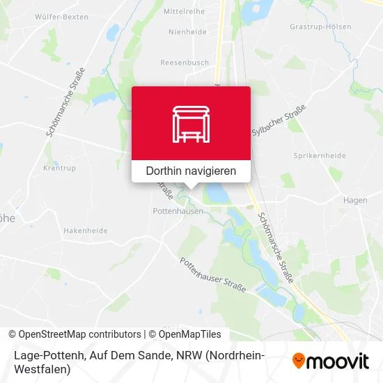 Lage-Pottenh, Auf Dem Sande Karte