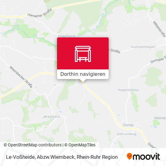 Le-Voßheide, Abzw.Wiembeck Karte
