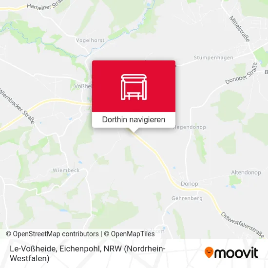 Le-Voßheide, Eichenpohl Karte