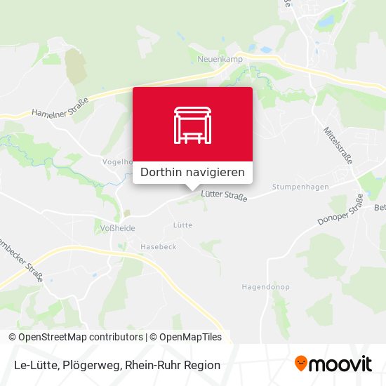Le-Lütte, Plögerweg Karte