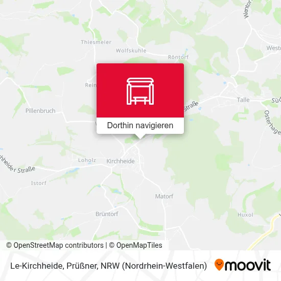 Le-Kirchheide, Prüßner Karte