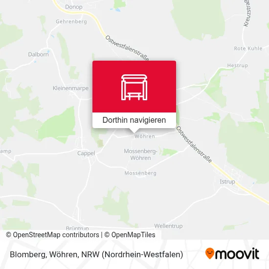 Blomberg, Wöhren Karte