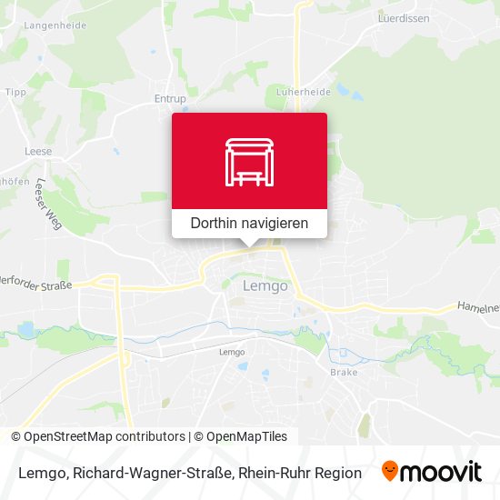 Lemgo, Richard-Wagner-Straße Karte