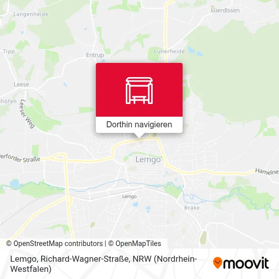 Lemgo, Richard-Wagner-Straße Karte